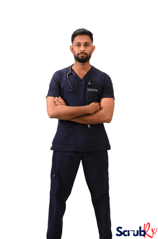 ScrubRx Premium Scrub Set with Zipped Pockets