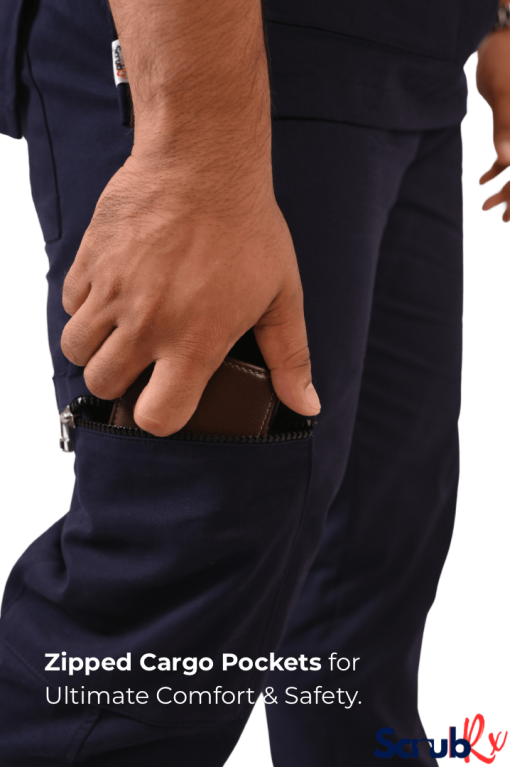 ScrubRx Premium Scrub Bottom with Zipped Pockets - Image 2