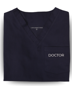 ScrubRx Premium Scrub Top with Zipped Pockets