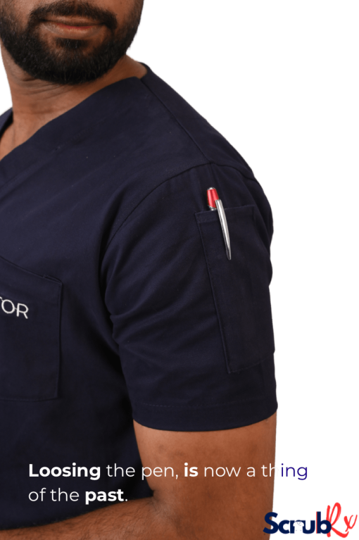 ScrubRx Premium Scrub Top with Zipped Pockets - Image 8