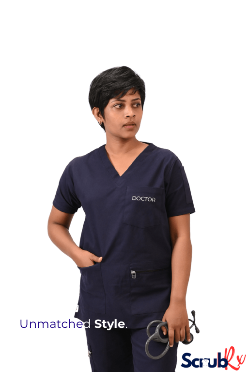 ScrubRx Premium Scrub Top with Zipped Pockets - Image 7